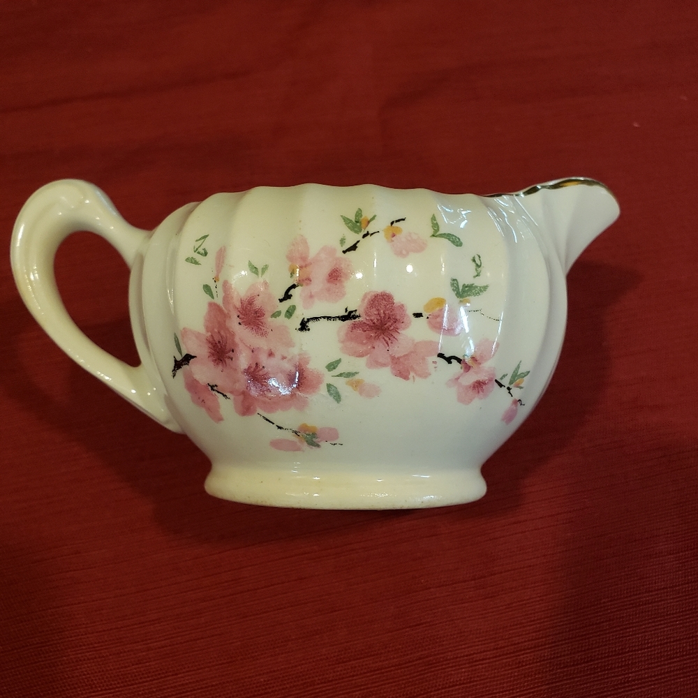 Vintage W.S George Cherry Blossom Creamer